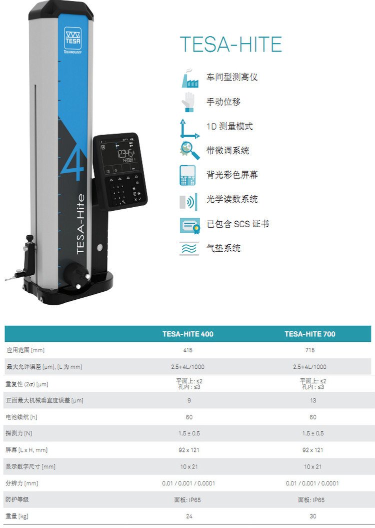 原装瑞士tesa高度仪二维 hite magna 400 700气浮测高仪 - 爱企查